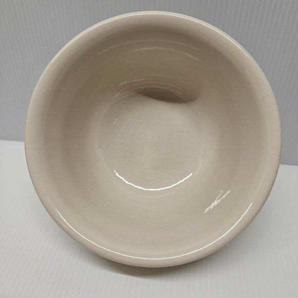 Longaberger Pottery Woven Traditions Classic Blue 6 Inch Mixing Bowl Rounded Rim - Picture 3 of 4